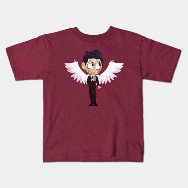 Lucifer Morningstar Kids T-Shirt by SpookytheKitty2001